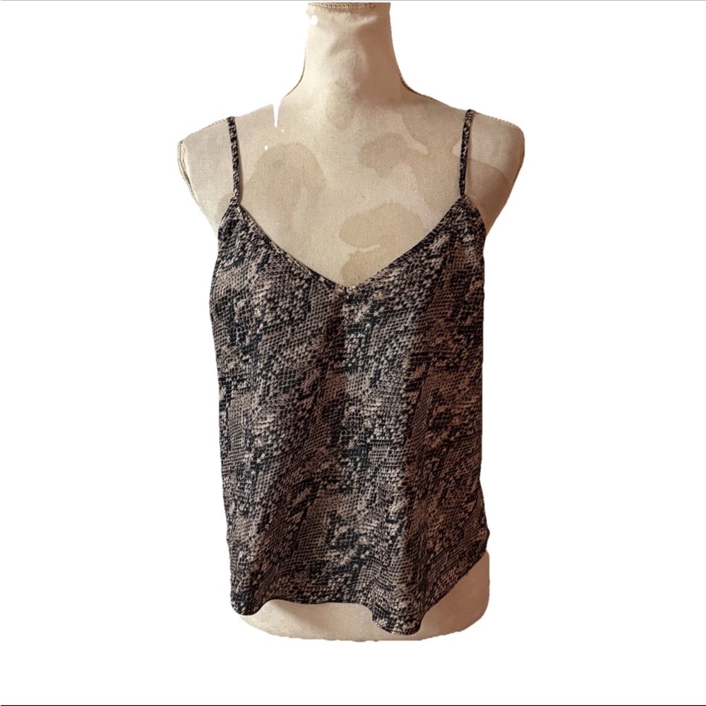 VERONICA BEARD Camisole Top Women's Silk Animal Print Sz ?